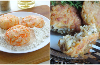 Рисові котлети з цибулею і морквою — смачна страва яку готують під час посту.