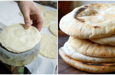 Рецепт турецького хліба, який не містить дріжджів та виходить надзвичайно смачний.