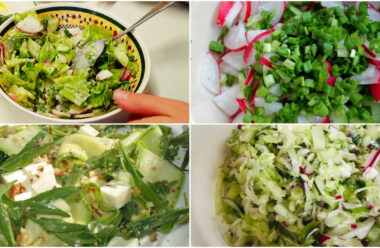 П’ять вітамінних весняних салатів, вони не тільки смачні, але ще дуже корисні.