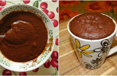 Швидкий в приготуванні та дуже смачний шоколадний кекс в мікрохвильовке